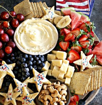 Red, White and Blue Charcuterie Board