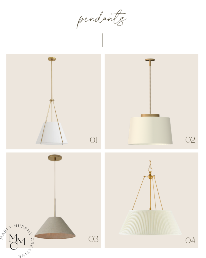 Organic modern style kitchen pendant lights